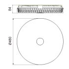 MANTRA FROZEN Decorative indoor ceiling light LED DIMABLE BLANCO REDONDO 48CM - CON MANDO