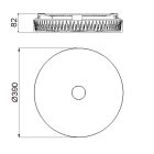 MANTRA FROZEN decorative indoor ceiling light LED DIMABLE BLANCO REDONDO 38CM - CON MANDO