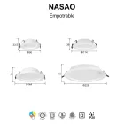 MANTRA NASAO TEK SPOT RECESSED LED CCT 6W WHITE