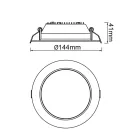 MANTRA NASAO TEK SPOT RECESSED LED CCT 15W WHITE
