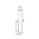 MANTRA ANTIGA TEK WALL LAMP LED IP44 3000K 8W GOLD