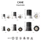 MANTRA CANE TEK SPOT RECESSED LED 7W 3000K WHITE