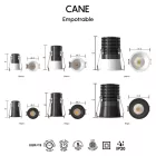 MANTRA CANE TEK SPOT RECESSED LED 7W 4000K WHITE