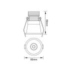 MANTRA CANE TEK SPOT RECESSED LED 7W 4000K WHITE