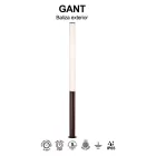 MANTRA GANT outdoor column 205 cm IP65 43 W 3000 K CORTEN