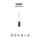 MANTRA GANT outdoor column 65 cm IP65 18 W 3000 K CORTEN