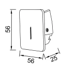 MANTRA SOTAVENTO TEK WALL LIGHT LED 3W 3000K IP42 SQ. WHITE