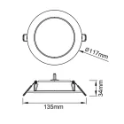 MANTRA EILAT TEK SPOT RECESSED LED CCT 6W WHITE