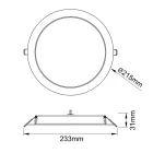 MANTRA EILAT TEK SPOT RECESSED LED CCT 24W WHITE