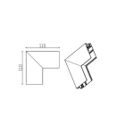 MANTRA MAGNETO TEK L-JOINT SURF. WALL TO WALL WHITE