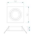 MANTRA BASICO GU10 TEK recessed spotlight