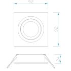 MANTRA BASICO GU10 TEK recessed spotlight
