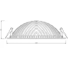 Mantra design lámpa CABRERA TEK Down Light LED C0050 LED IP20 matt fehér Ø30cm mag 6.3cm