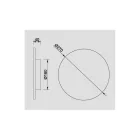  Mantra Bora Bora C0118 Wall Lamp Silver Led