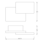  MANTRA-C0143 TEK Wall lamp LED