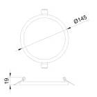 MANTRA SAONA EMPOTRABLE TEK Recessed LED downlight 