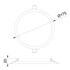 MANTRA SAONA EMPOTRABLE TEK Recessed LED downlight 