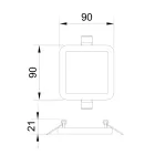 MANTRA SAONA EMPOTRABLE TEK Recessed LED downlight 