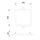 MANTRA SAONA EMPOTRABLE TEK Recessed LED downlight 