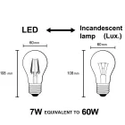MANTRA BOMBILLAS LED**** LED bulbs E27 8W 3000K 800lm