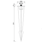 MANTRA-TU0652 OUTDOOR PARTS Exterior SPIKE 21cm