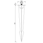 MANTRA-TU0653 OUTDOOR PARTS Exterior SPIKE 26cm