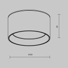 Technical Ceiling Vega Ceiling lamp C089CL-12W3K-B