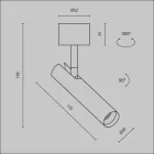 Technical Ceiling Focus T Ceiling lamp C141CL-L125-6W3K-B