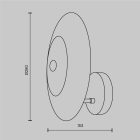 Maytoni Modern Aster Wall lamp MOD007WL-01G