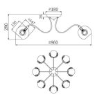 Maytoni design lámpa -MOD833-08-N