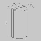 Outdoor Outdoor Badd Wall lamp O454WL-L10GF3K1