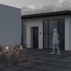 kültéri lámpa Flare kerti lámpatest IP65 Ø28cm mag 1000cm