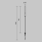 kültéri lámpa Flare kerti lámpatest IP65 Ø28cm mag 1000cm
