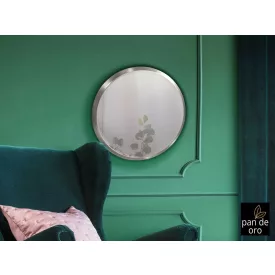 ·ARIES· ROUND MIRROR, Ø44, SILVER