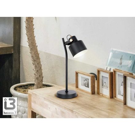 I3 - ERIKA - TABLE LAMP 1L.  BLACK-COPPE