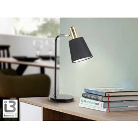 I3 - GISELA - TABLE LAMP 1L, BLACK-BRASS