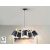 I3 - GISELA - LAMP 5L  BLACK-BRASS