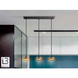 I3 - OLAIA - LAMP 3L BLACK-AMBER