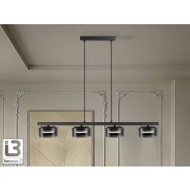 I3 - OLAIA - LAMP 4L BLACK-SMOKY