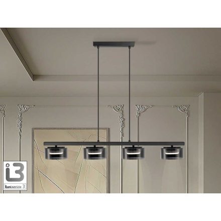 I3 - OLAIA - LAMP 4L BLACK-SMOKY