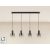 I3 - VENIZE - LAMP 4L BLACK-SMOKE