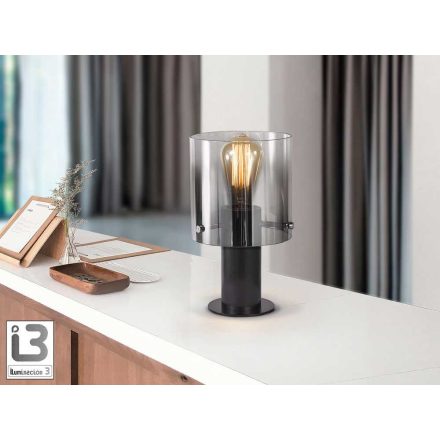 I3 - VENIZE - TABLE LAMP 1L BLACK-SMOKE