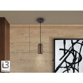 I3 - NIMES - LAMP 1L BLACK-BROWN