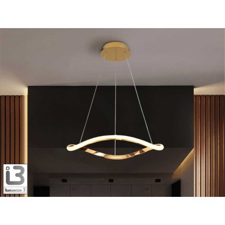 I3-NAOS -ROSE GOLD LAMP 1 RING D60