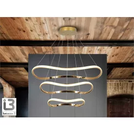I3 - NAOS - ROSE GOLD LAMP 3 RINGS D80
