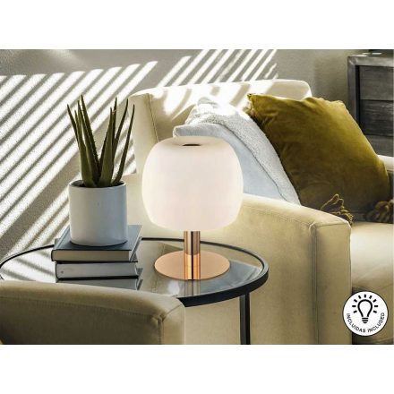 BALOON-TABLE LAMP GOLD/OPAL