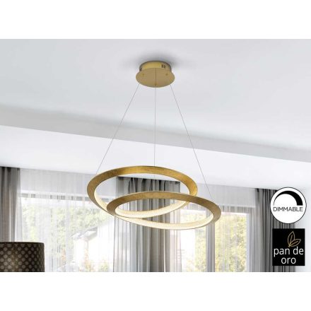 ETERNITY - LAMP GOLD LEAVES Ø60