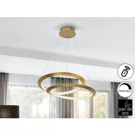 ETERNITY - LAMP GOLD LEAVES Ø60 DIMMABLE