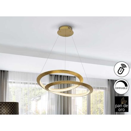 ETERNITY - LAMP GOLD LEAVES Ø60 DIMMABLE