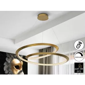 ETERNITY - LAMP GOLD LEAVES Ø97 DIMMABLE